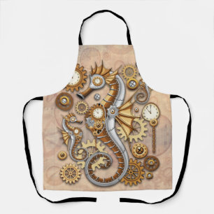 Tablier Hippocampe Steampunk Art Suréaliste Vintage