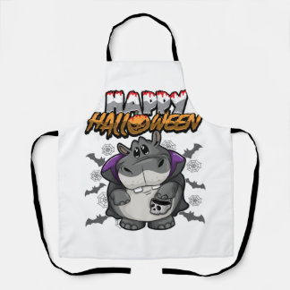 Tablier Hippopotame déguisé joyeux Halloween