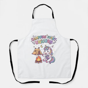 Tablier Histoire de feu de camp licorne Licorne charmante