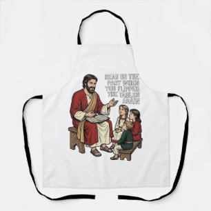 Tablier Histoire de la Bible drôle Vintage Professeur reli