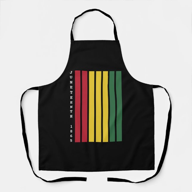 Tablier Histoire noire afro-américaine Juneteenth 1865 (Recto)