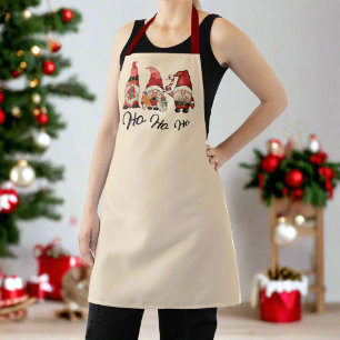 Tablier Ho Ho Ho ! Cute Gnomes Nordic Christmas Kitchen