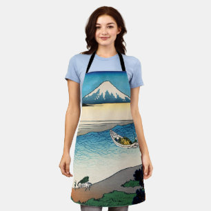 Tablier Hokusai - rivière Tama dans la province de Musashi