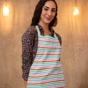 Tablier Holiday Stripe   Christmas Cute Candy Scandinavian