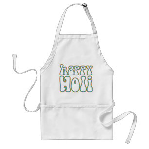 Tablier holiES - HAPPY HOLI contour simple couleur 1