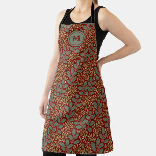 Tablier Holly et gui inspirés de William Morris