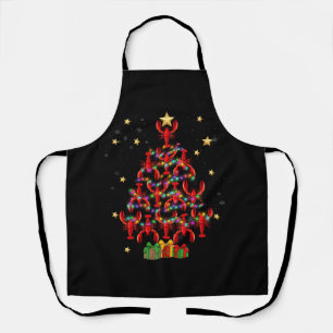 Tablier Homard Éclairage Xmas Arbre correspondant Homard C