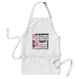 Tablier HOMMAGE rose de ruban d'usage du cancer du sein I