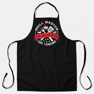 Tablier Homme maître du grill cool mythe légende