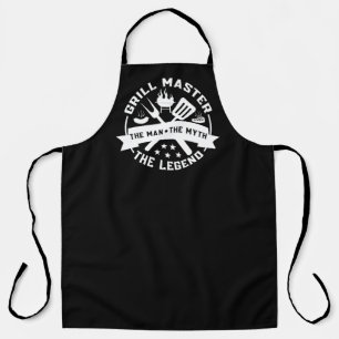 Tablier Homme maître du grill cool mythe légende