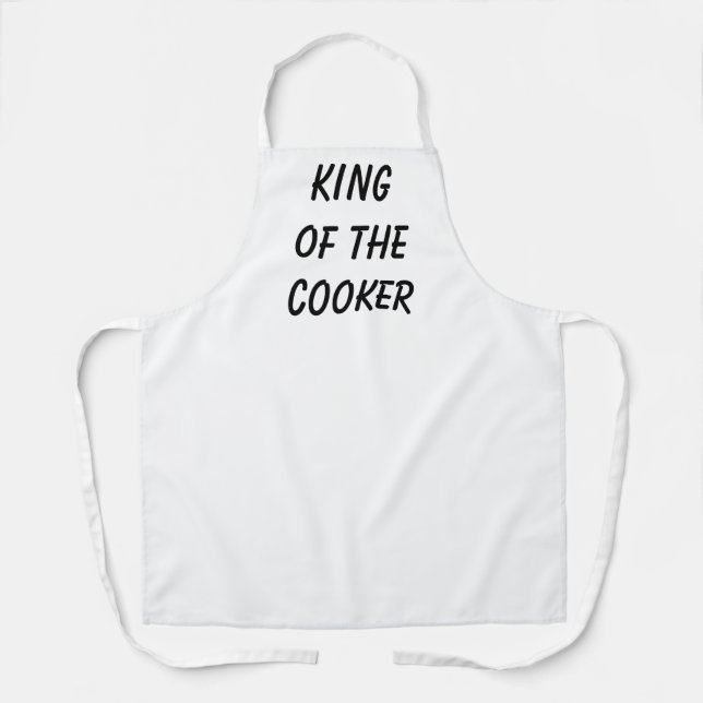 Tablier Homme Roi de la conception de cuisinière  (Recto)