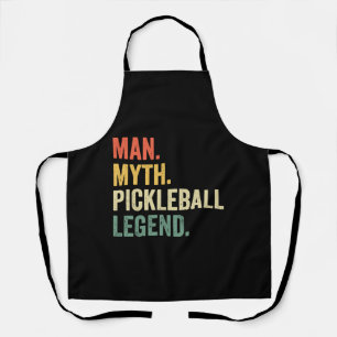 Tablier Hommes Pickleball drôle Homme Mythe Légende Fête d