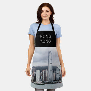 Tablier Hong Kong Island Skyline Retro Cityscape Vintage