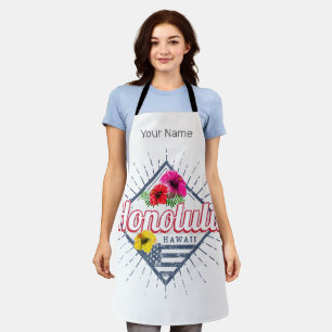 Tablier Honolulu City Hawaii États-Unis Vintage USA