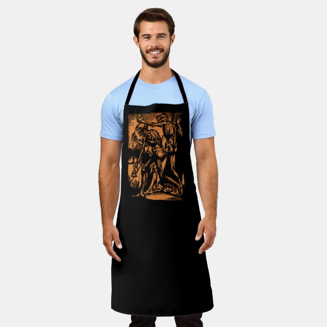 Tablier Horreurs sans fin des mineurs morts pour Halloween (Porté)