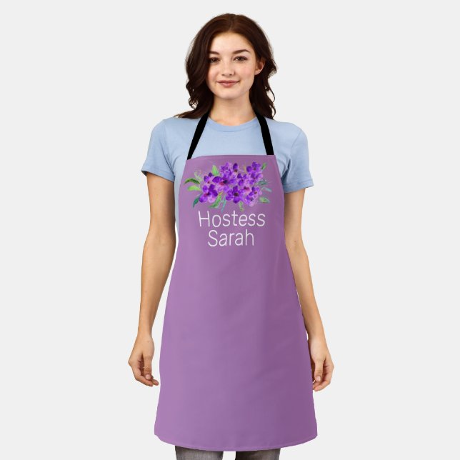 Tablier Hôtesse Rose Mignonne Enterrement de vie de jeune  (Porté)