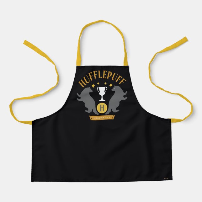 Tablier HUFFLEPUFF™ Badger and Cup House Pride Graphisme (Recto)