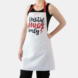 Tablier Hug virtuel uniquement Citation d'amour pandémiqu