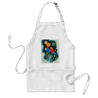 Tablier Huile Abstraite de Kandinsky Deepened Impulse sur