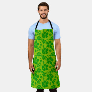TABLIER HULA HAWAIEN (HIBISCUS) CITRON VERT