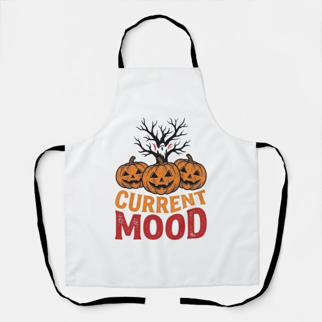 Tablier Humeur actuelle Halloween Citrouille Conception de (Recto)