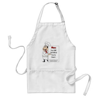 Tablier humoristique de chef