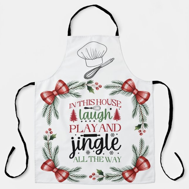 Tablier Humour de Noël  (Recto)