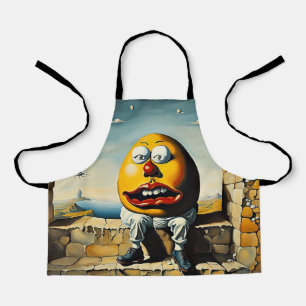 Tablier Humpty Dumpty est assis sur un mur