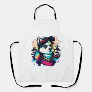 Tablier Husky Dog Pirate