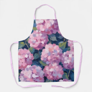 Tablier Hydrangeas Florales Rose Pâle