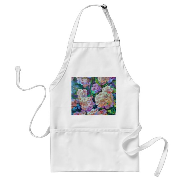 Tablier Hydrangée artistique Hortensia Art Abstrait floral (Devant)