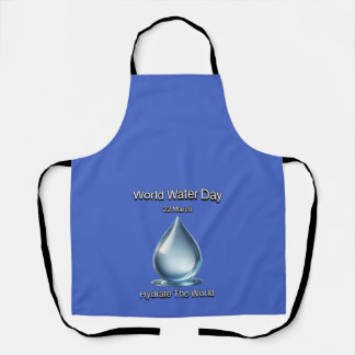 Tablier Hydrate le monde. Journée mondiale de l'eau.