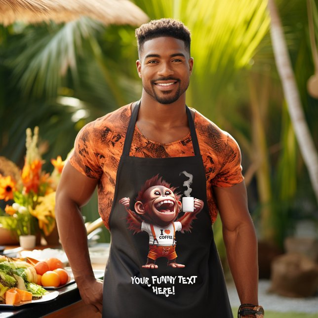 Tablier I ♥ café (Créateur téléchargé)