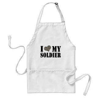 Tablier I coeur mon soldat