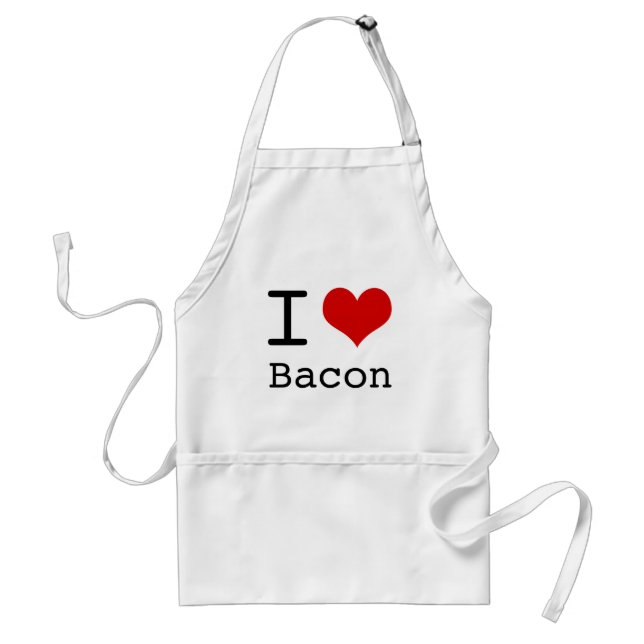 Tablier I heart Bacon (Devant)