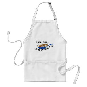 Tablier I Like Big Latkes Funny Hanukkah Apron