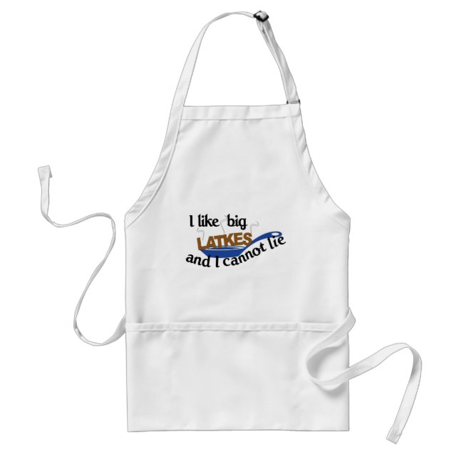 Tablier I Like Big Latkes Funny Hanukkah Apron (Devant)