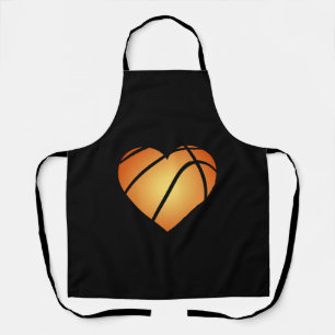 Tablier I Love Basketball Coeur Saint Valentin