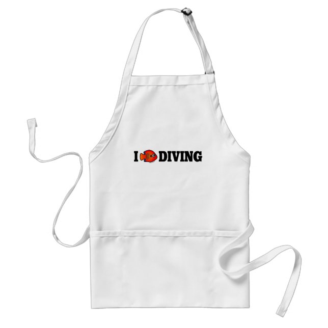 Tablier I Love Diving (Devant)