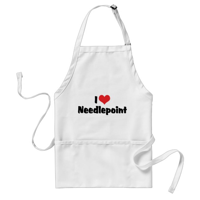 Tablier I Love Heart Needlepoint (Devant)