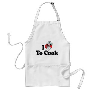 Tablier I Love Heart To Cook - Chef Baker Cuisine Lover