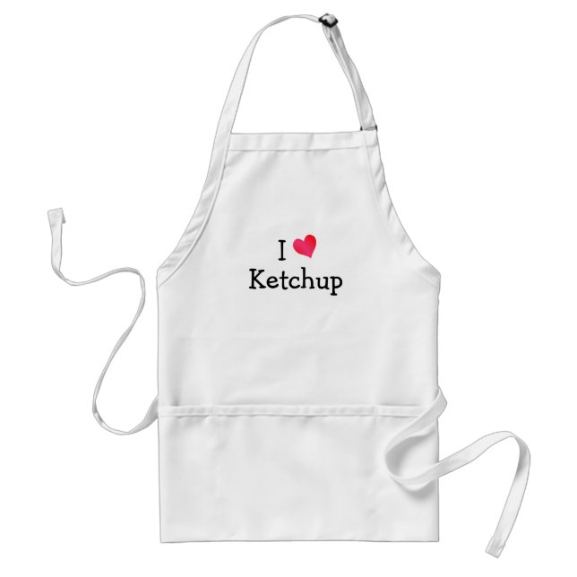 Tablier I Love Ketchup (Devant)