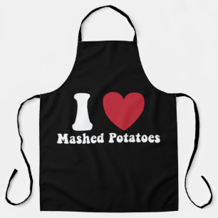 Tablier I Love Mashed Potatoes Thanksgiving Diner Cadeau