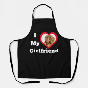 Tablier I Love My Girlfriend Base Photo personnalisée