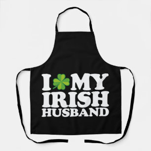 Tablier I Love My Irish Husband Couple St Patrick's Day