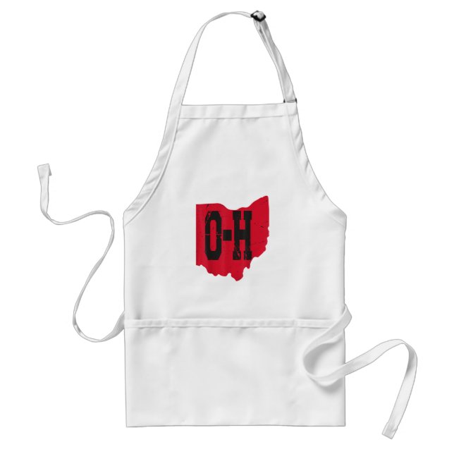 Tablier I Love My Ohio Home Script Ohio Buckeye State (Devant)