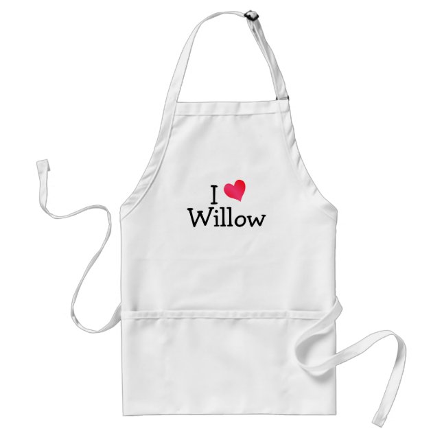 Tablier I Love Willow (Devant)