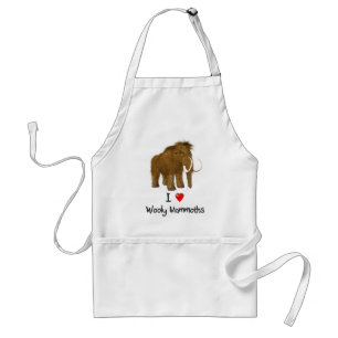 Tablier "I Love Wooly Mammoths" Mammoth Wooly