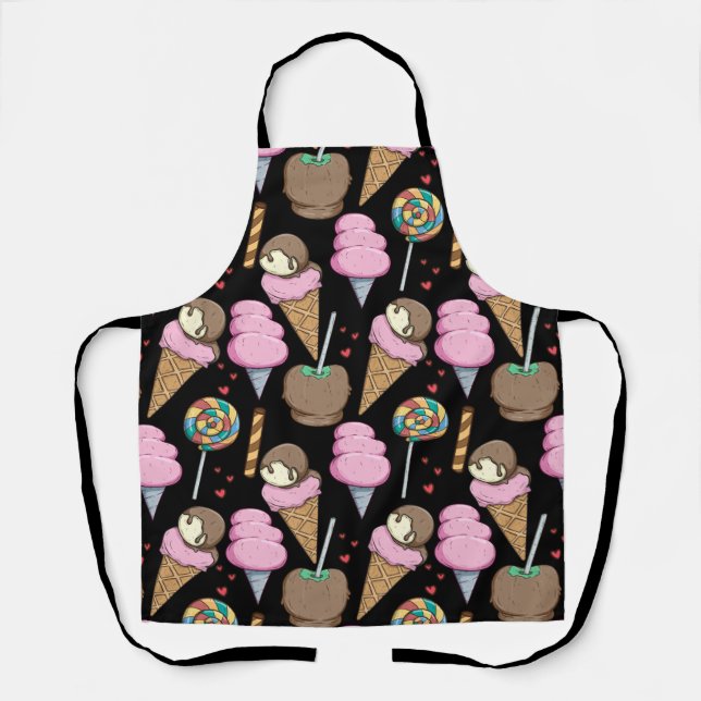 Tablier Ice cream pattern | Lollies pattern | lollipop 24 (Recto)