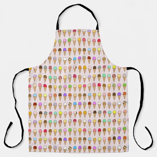 Tablier "Ice Creams of Many Flavors" Pattern (Recto)